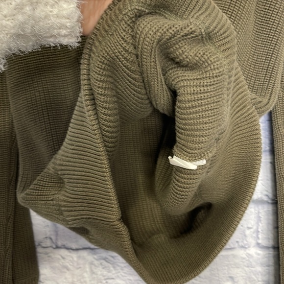 J Crew Pull over Sweater olive 100% cotton size M - Picture 5 of 7